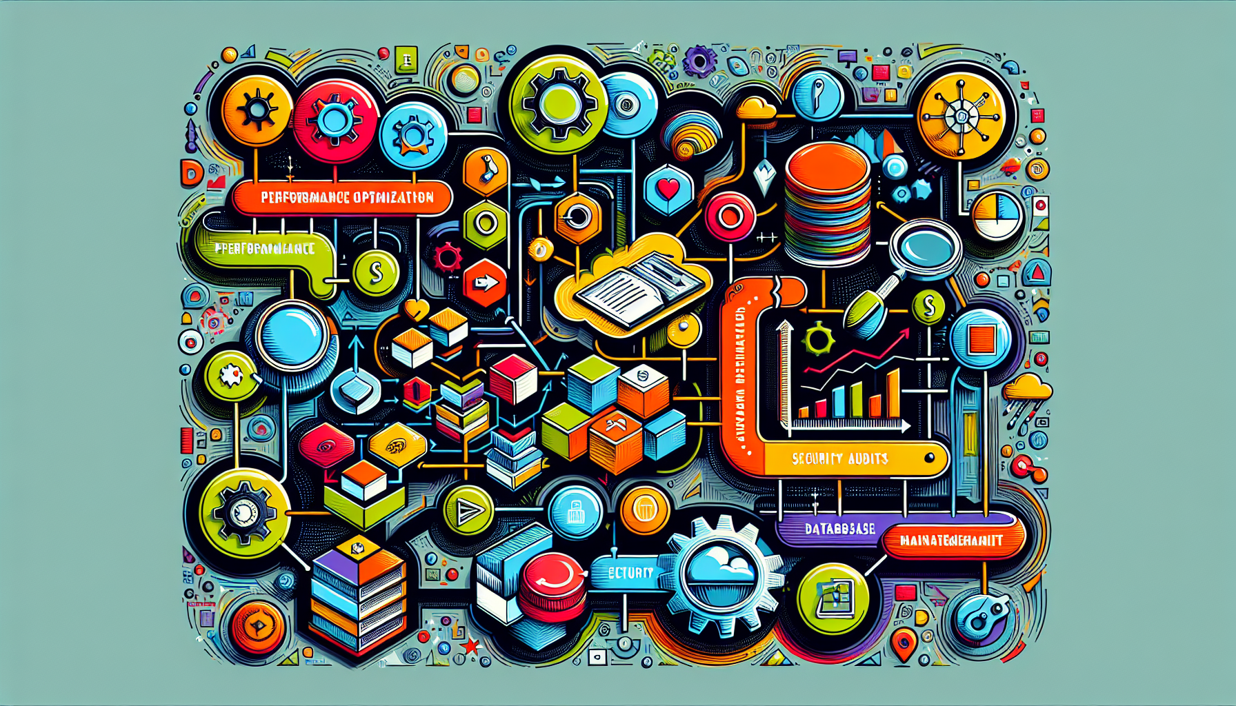 A visual representation of advanced maintenance strategies for WordPress sites.