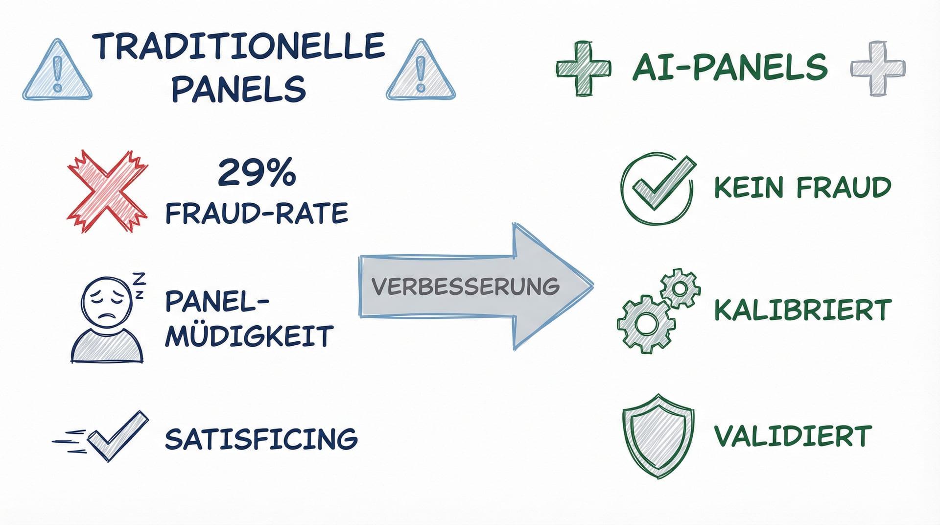 Datenqualität traditionelle vs. AI-Panels