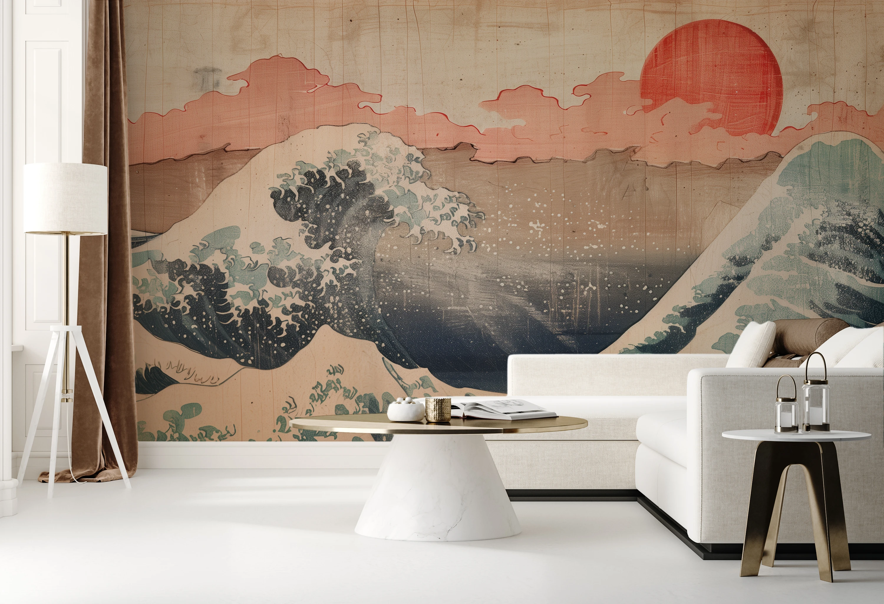 One of the Decomura photo wallpaper patterns from the "Japan Sea" collection