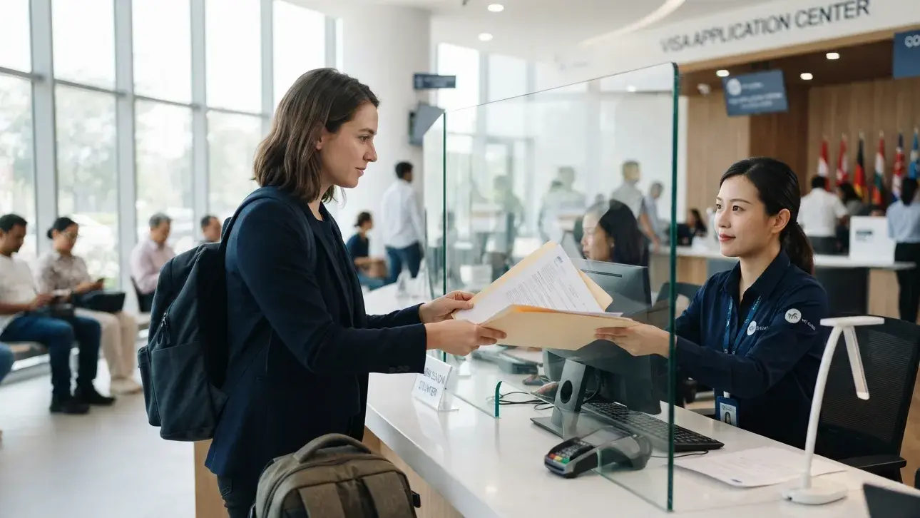 Visa document upload with dummy flight ticket PDF instead of email proof
