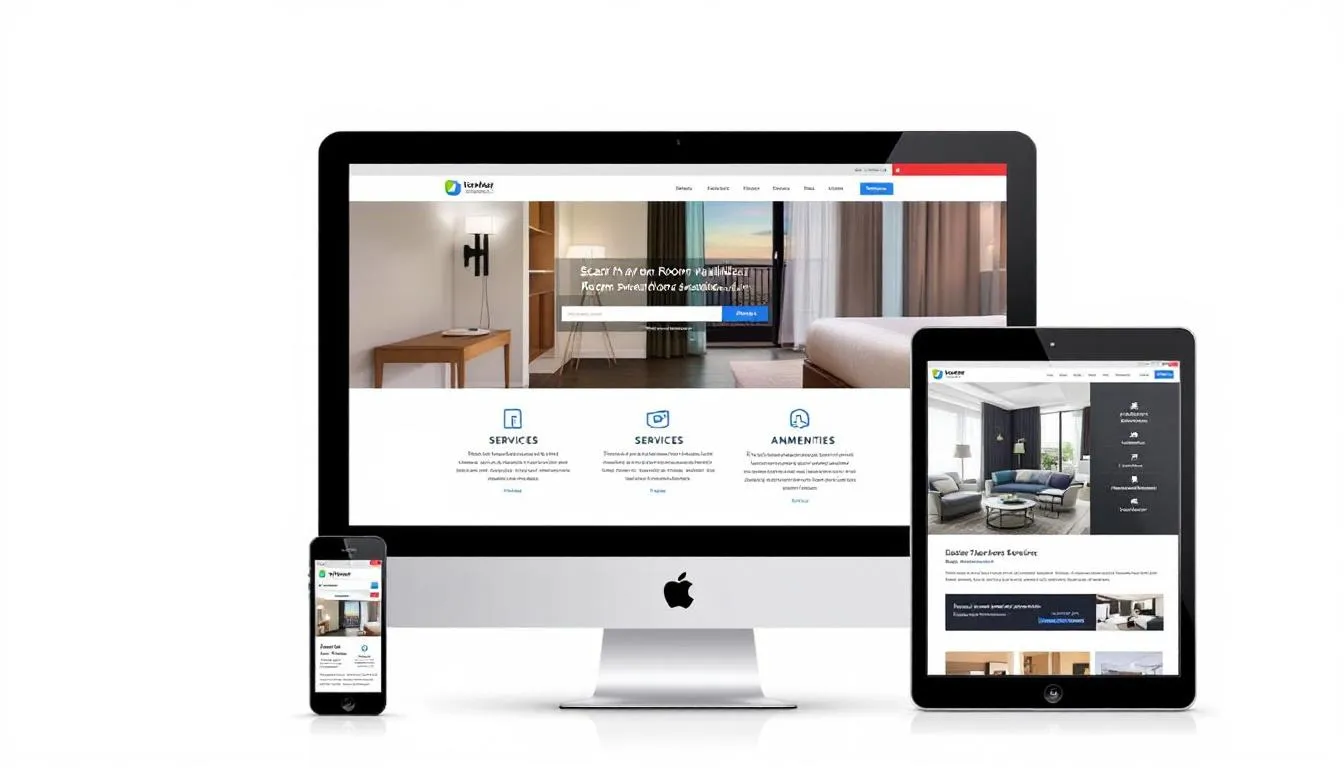 Responsive Hotel-Website auf allen Endgeräten.