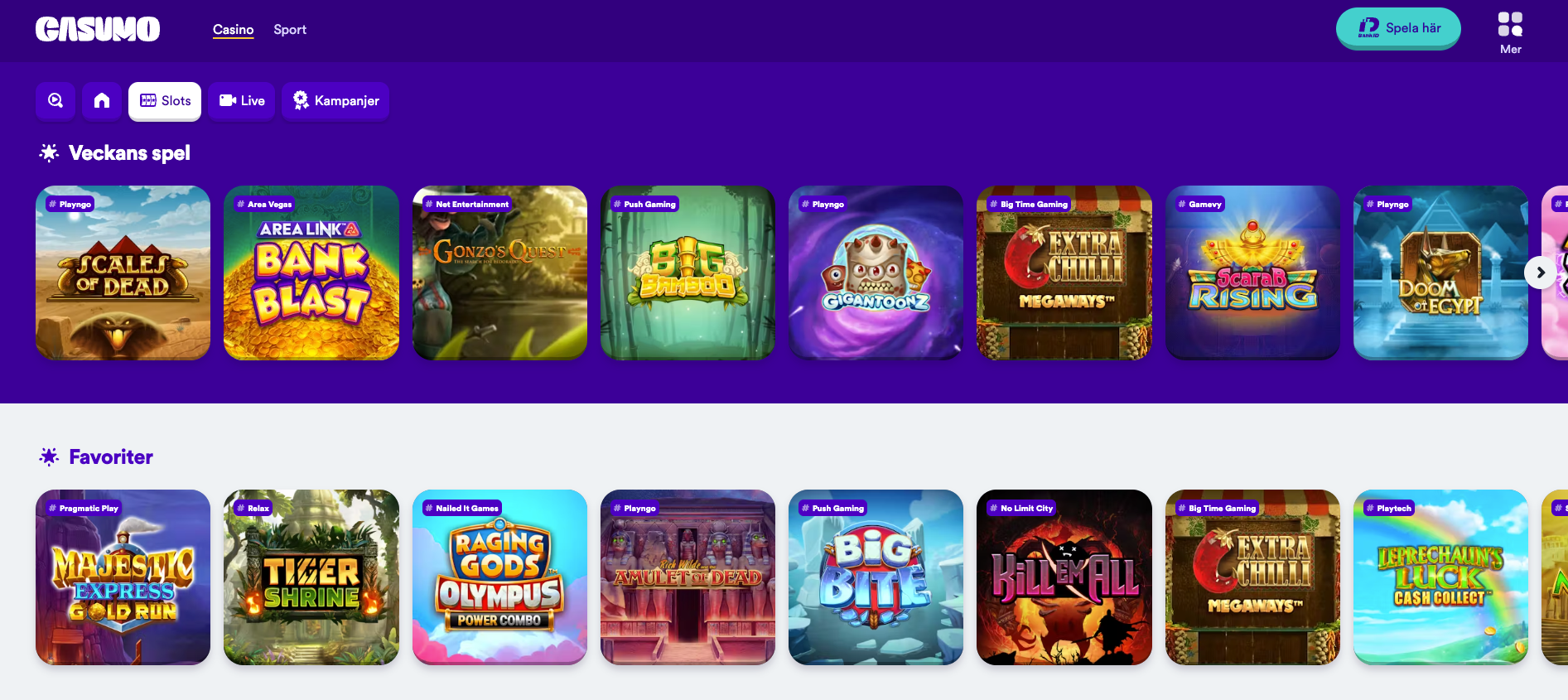 casumo casino slots