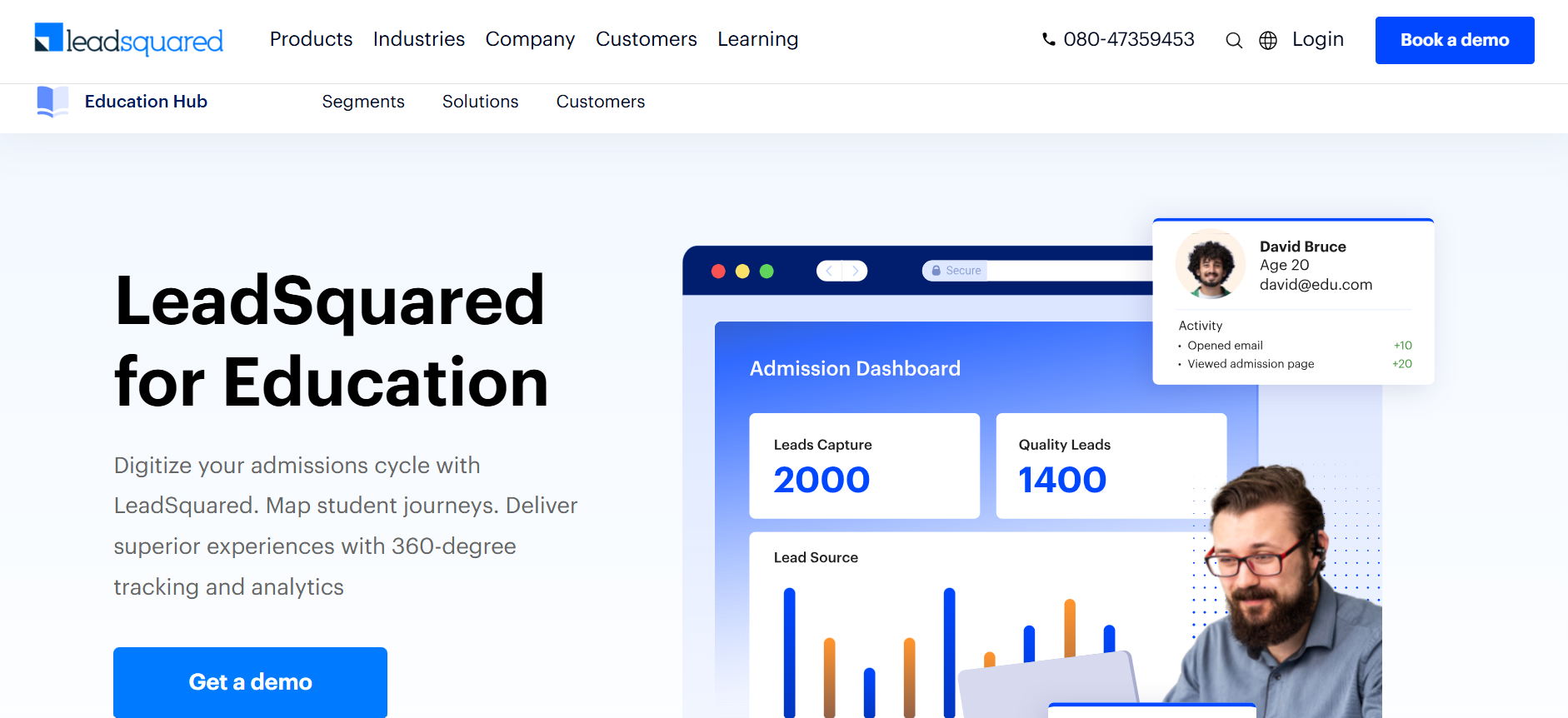 LeadSquared education CRM