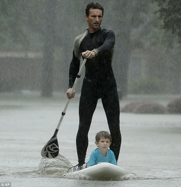 paddle board with child on it