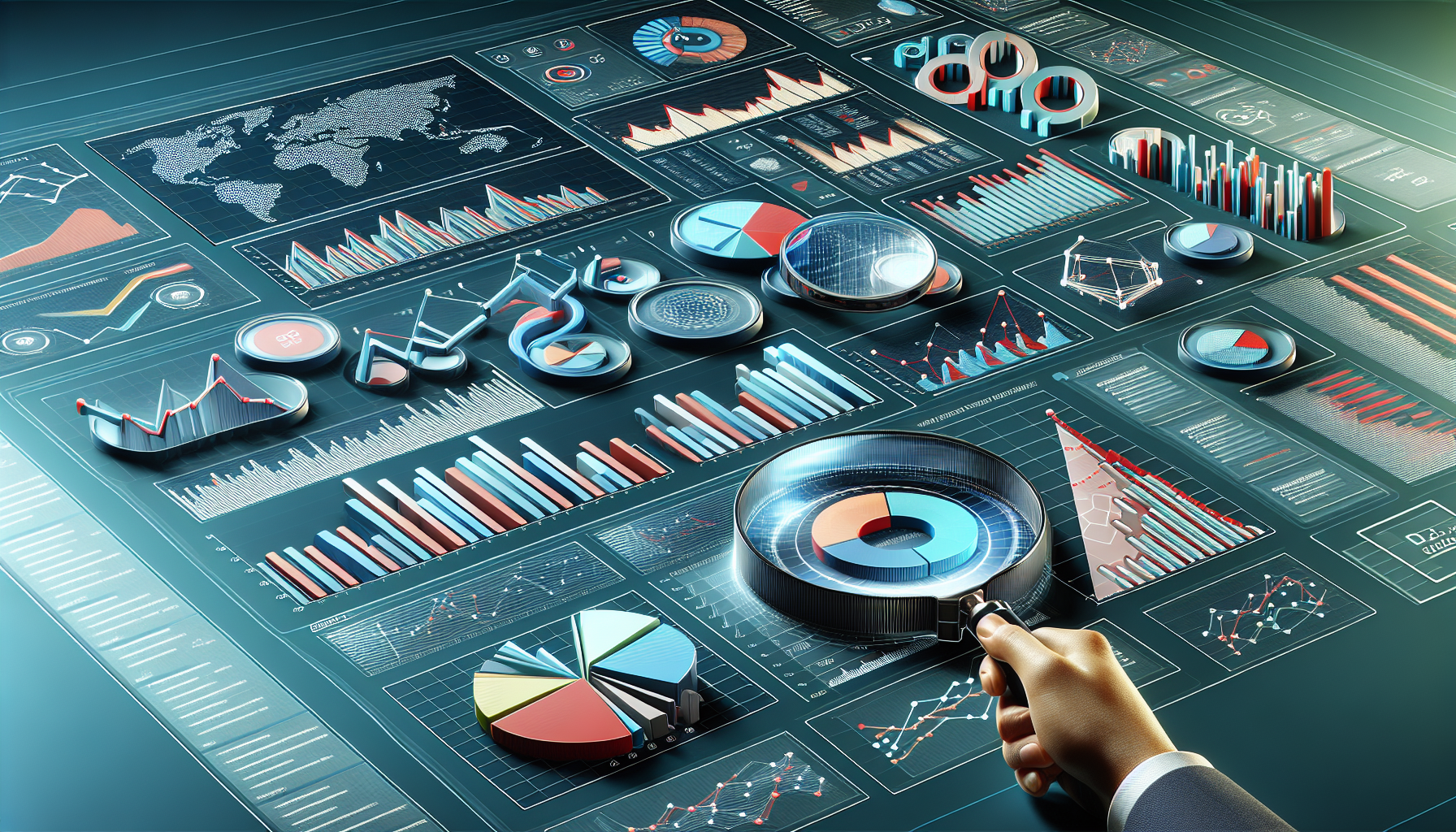 Illustration of tracking sales metrics and key performance indicators (KPIs)