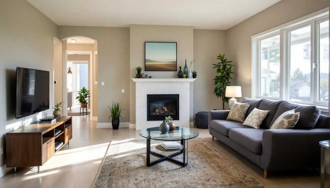 A clean and organized living space showcases the successful results of professional hoarding cleanup services, highlighting the absence of clutter and unwanted items. The environment appears fresh and inviting, demonstrating the effectiveness of eco-friendly junk removal and the dedication of a skilled team in restoring the area.