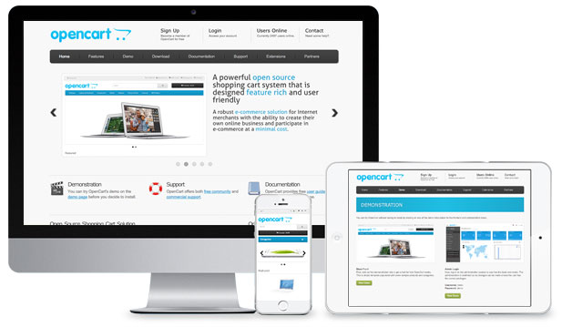 opencart ecommerce website