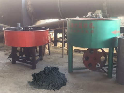 Charcoal powder production line with coal crushers