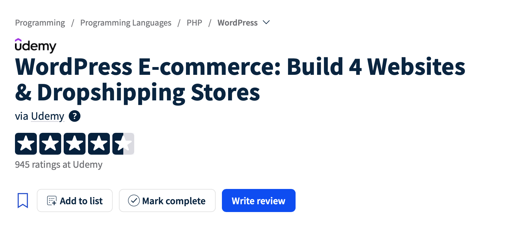 dropshipping course - wordpress ecommerce 