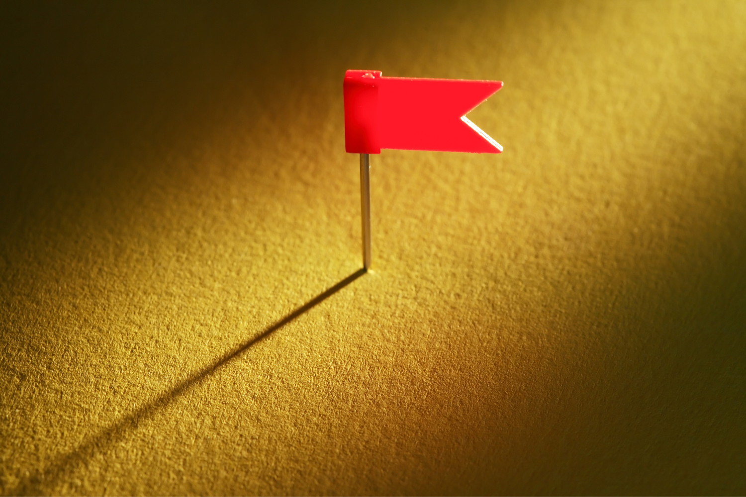 An image of a small red flag.