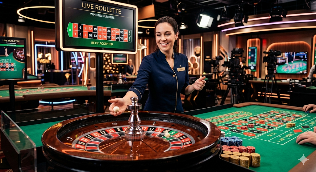 Live roulette på online casino – spela live casino med riktiga pengar och upplev spel med dealer i realtid
