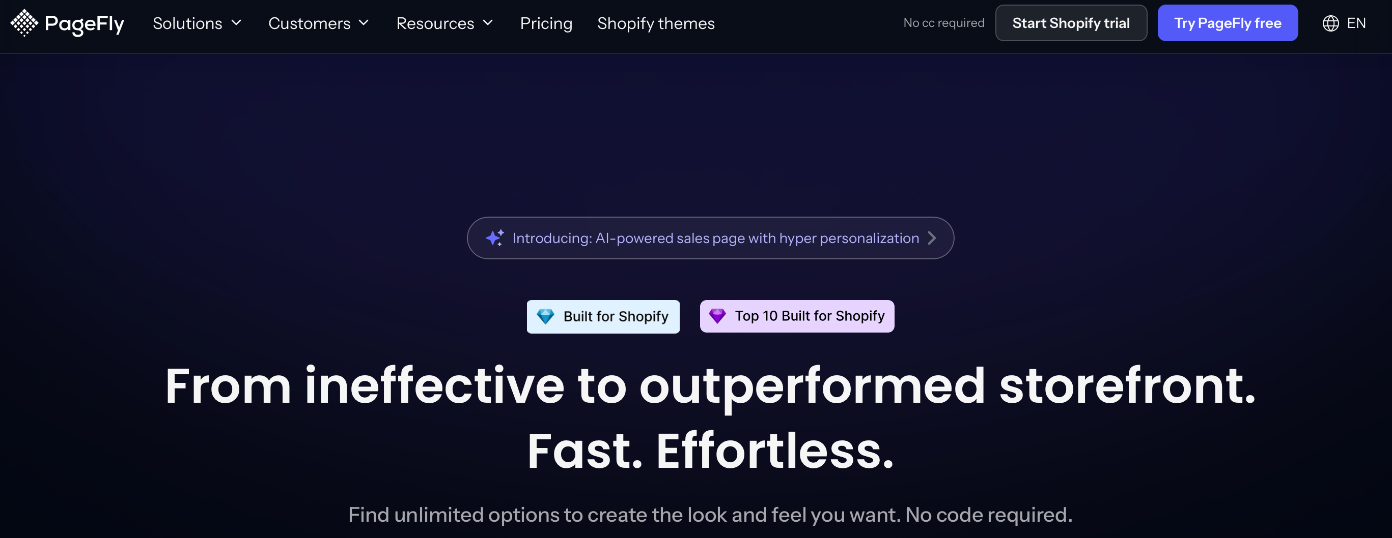ai tools for dropshipping - pagefly
