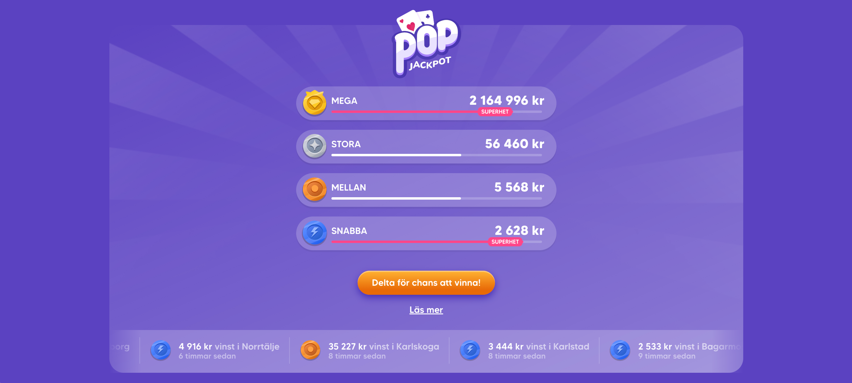 pop jackpott - en bubblande jackpott