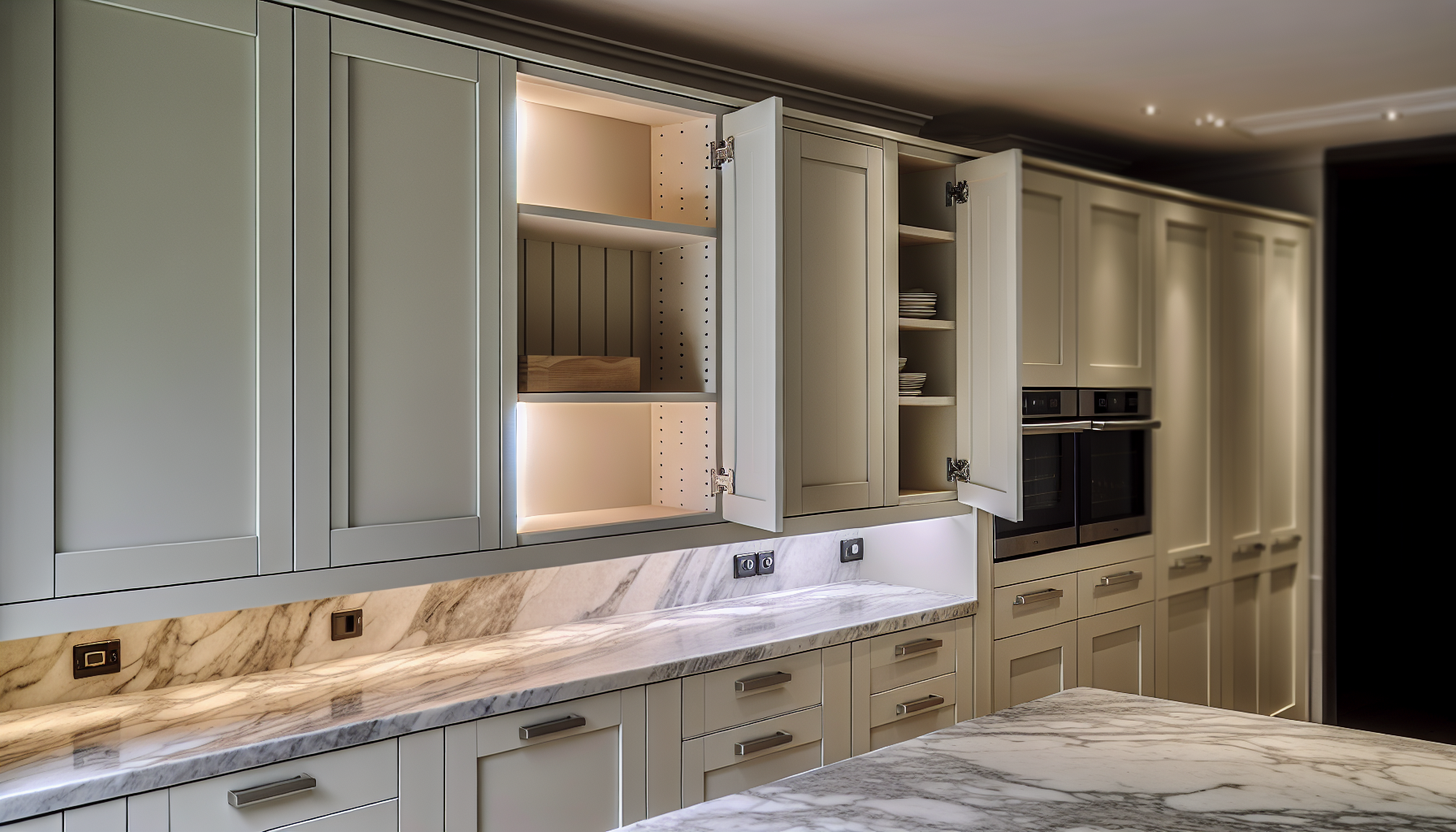 Custom kitchen cabinets for optimized space