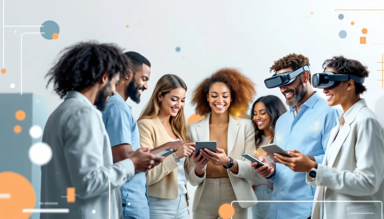 Participants engag&eacute;s gr&acirc;ce &agrave; la technologie lors d'un &eacute;v&eacute;nement.