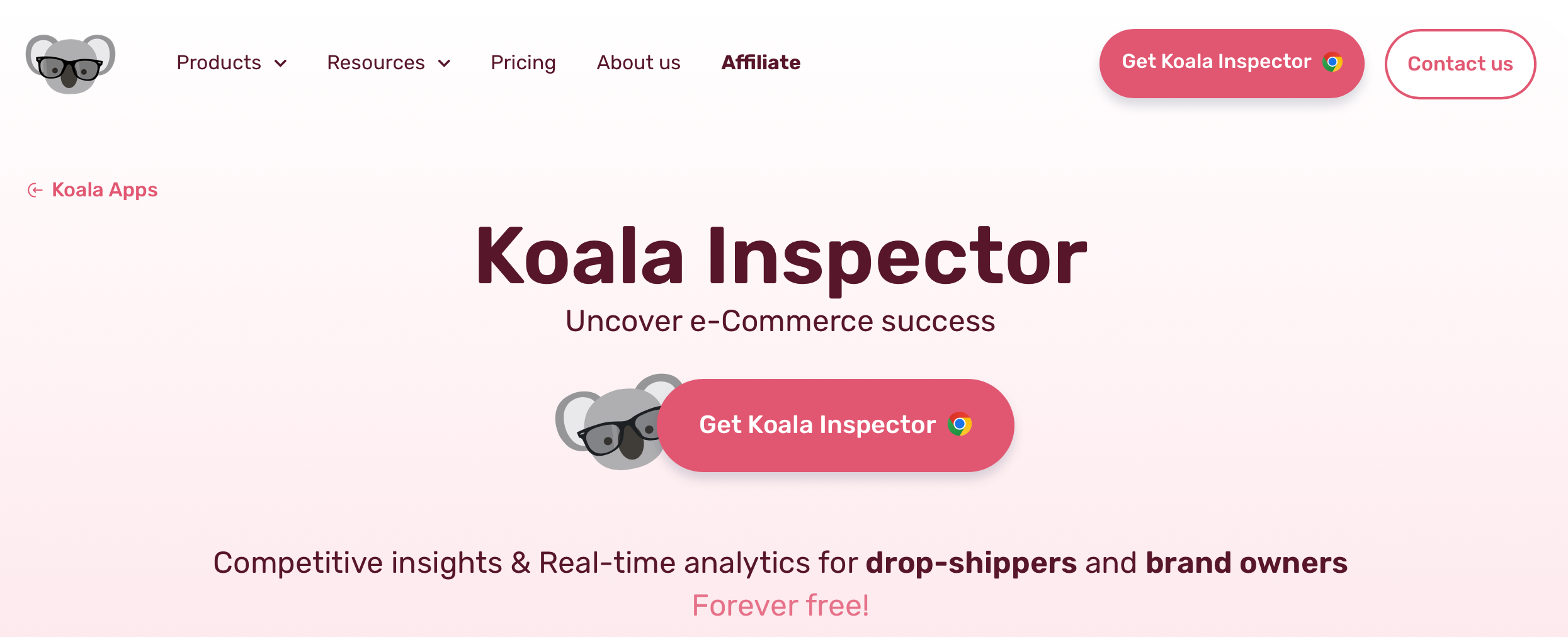 chrome product extensions - kaola inspector