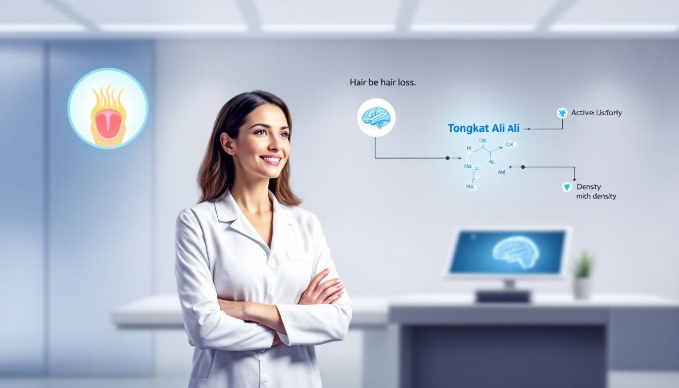 Tongkat Ali and Hair Loss: Facts, Risks, and Benefits 4 A healthcare professional discussing safety and dosage recommendations for supplements.