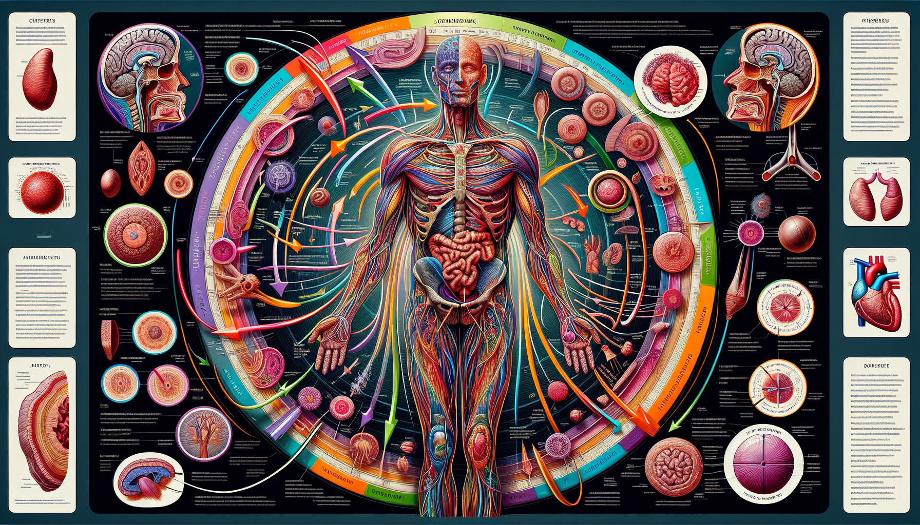 Ilustración de la respuesta del cuerpo humano a la cirugía.