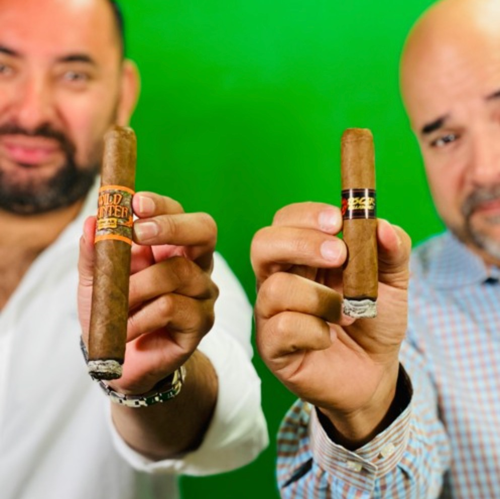 A picture of Oscar Valladares and Erik Calvino from Cigar Snob Magazine