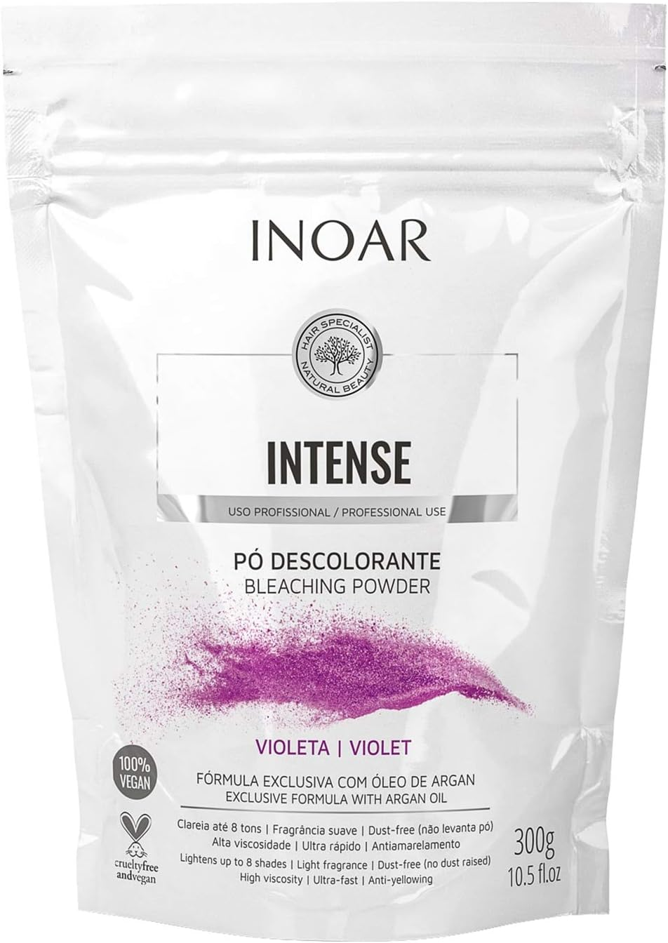 Intense Violeta Pó Descolorante Inoar. Imagem: Amazon