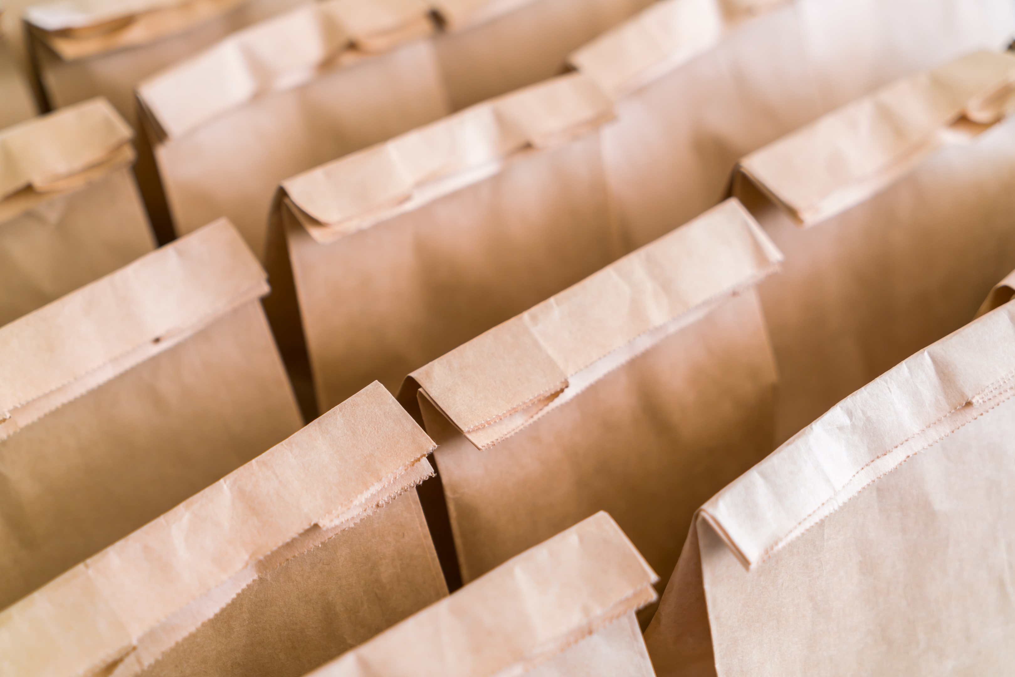 Paper bags in bulk