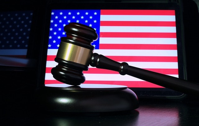 gavel, usa, flag