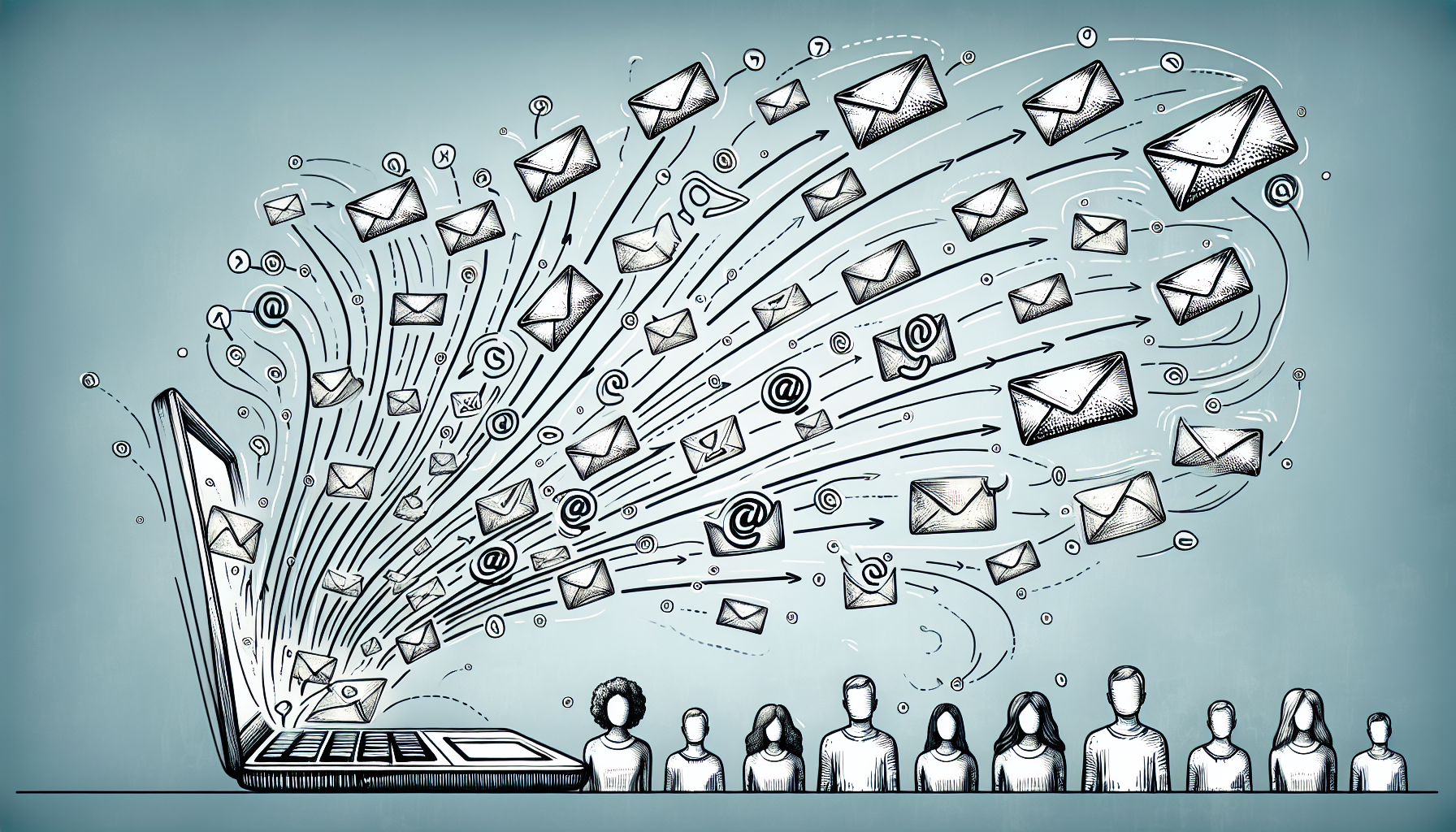 Illustration of connecting with email subscribers