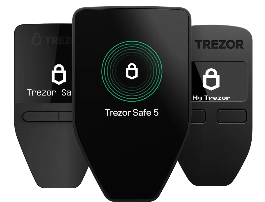 Trezor Safe 5, the choice for maximum security in cryptocurrency storage.
