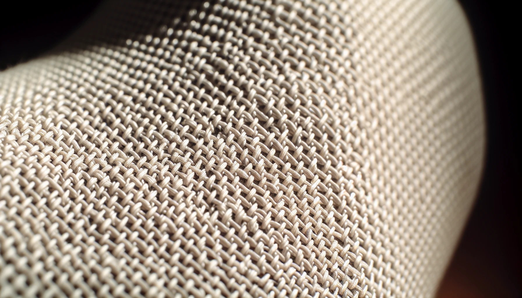 A close-up of moisture-wicking fabric used in compression stockings