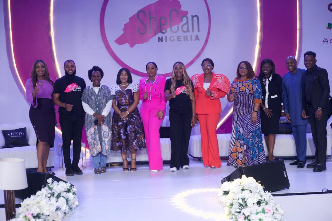 Cross Section photo of speakers at the She Can Conference Nigeria