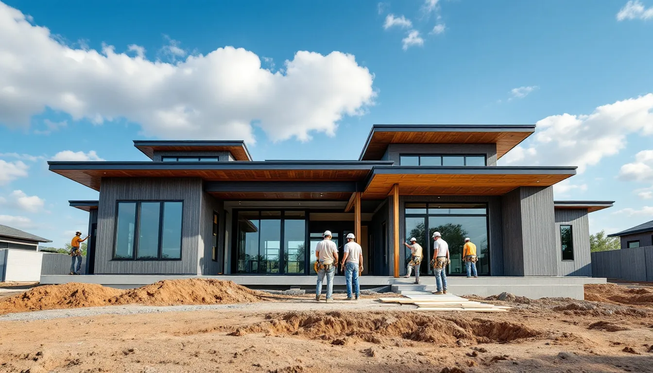 Experienced builders collaborating on a new home project in Weatherford, TX.
