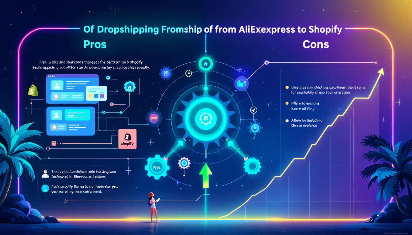 A balanced view of the pros and cons of dropshipping from AliExpress to Shopify.