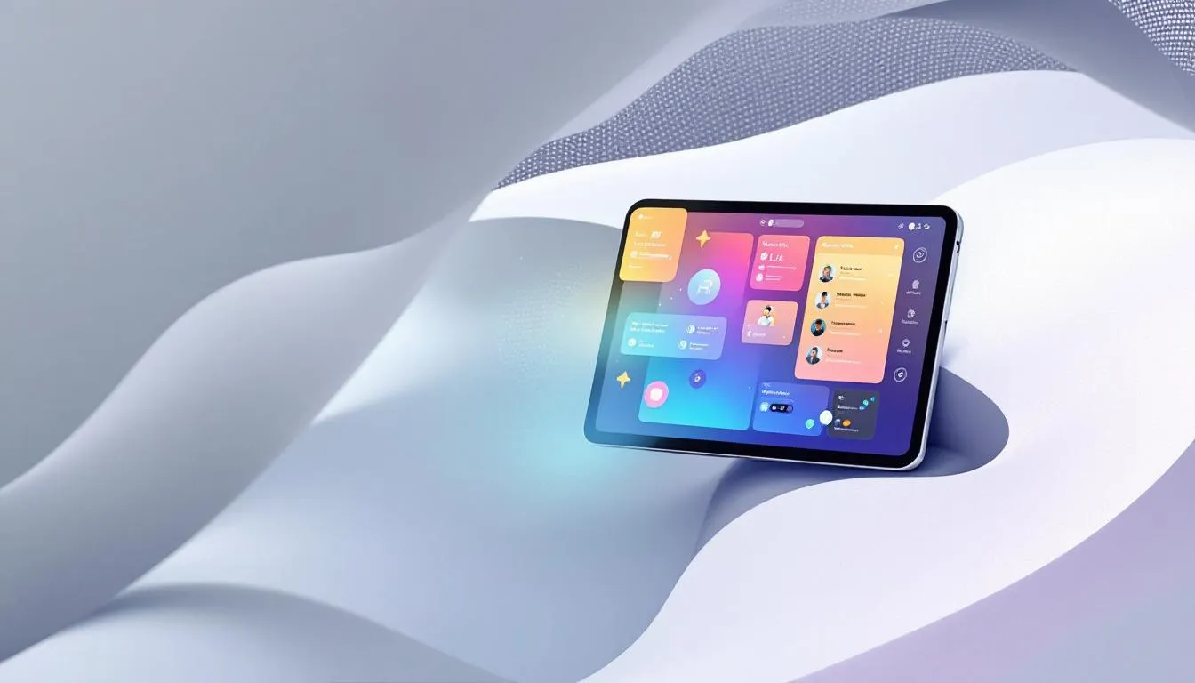 Une tablette utilis&eacute;e pour l'organisation d'&eacute;v&eacute;nements.