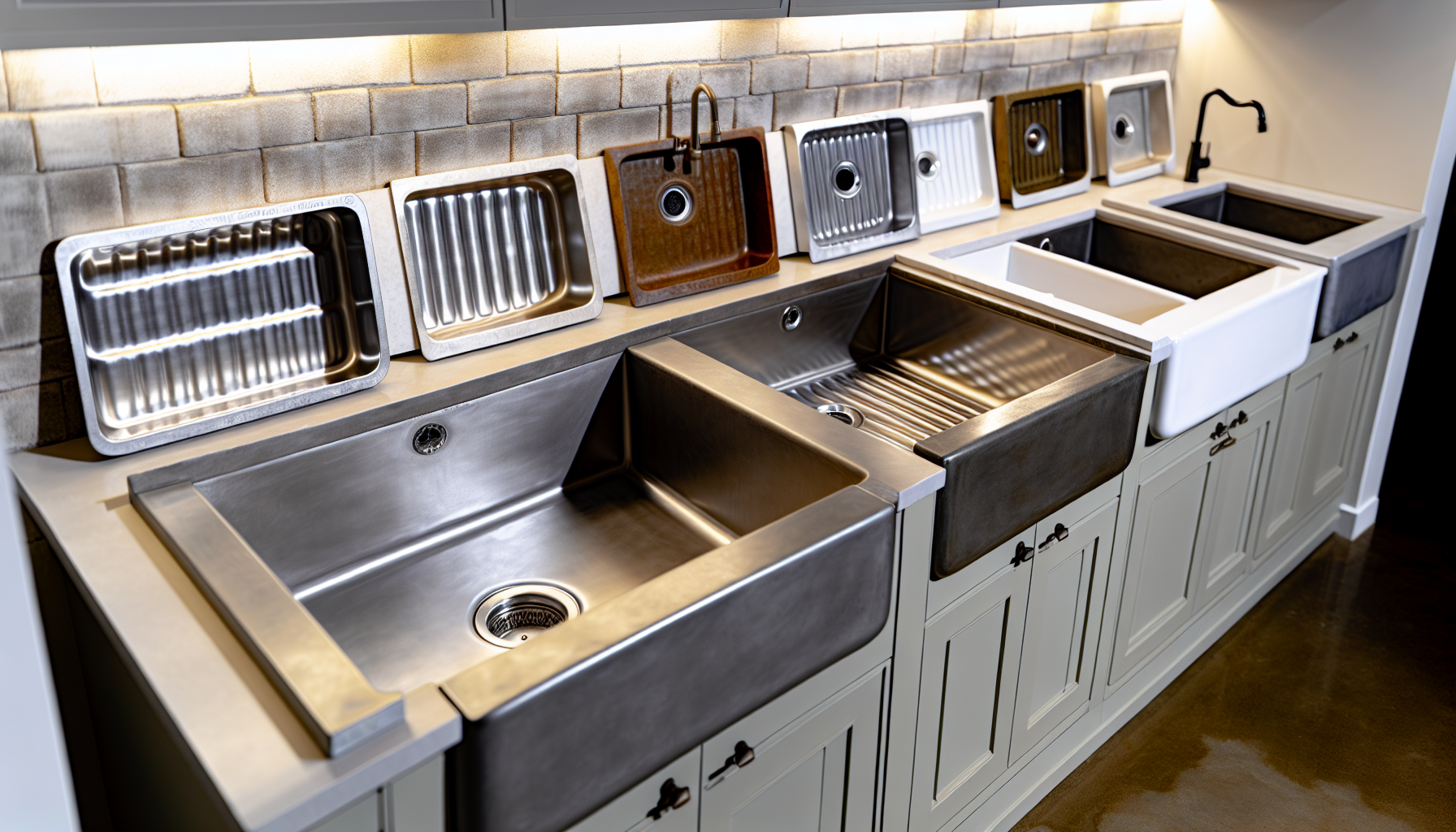 Variety of farmhouse sinks