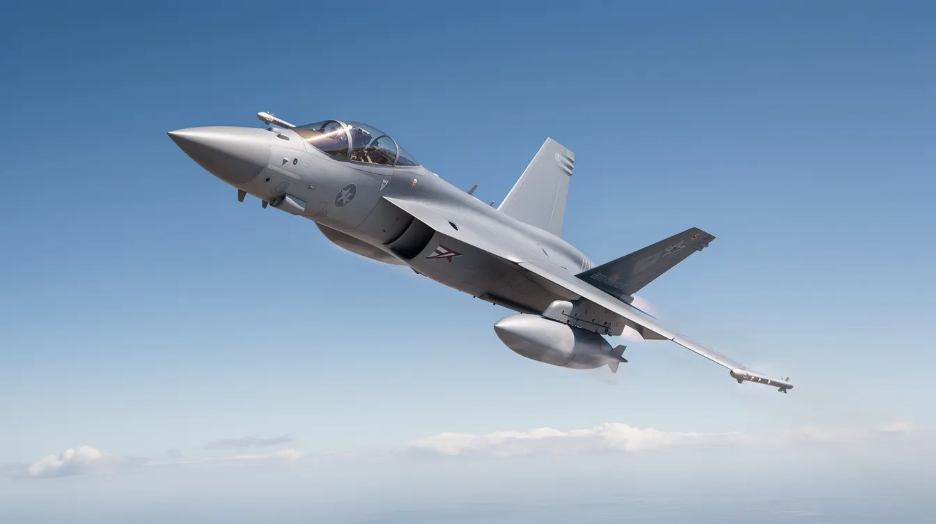 A fighter jet is seen banking sharply against a clear blue sky, showcasing the impressive agility and performance required for aviation. This image highlights the importance of vision standards and overall eye health for pilots, as many aspiring aviators must meet specific visual acuity requirements to pursue their flying careers.