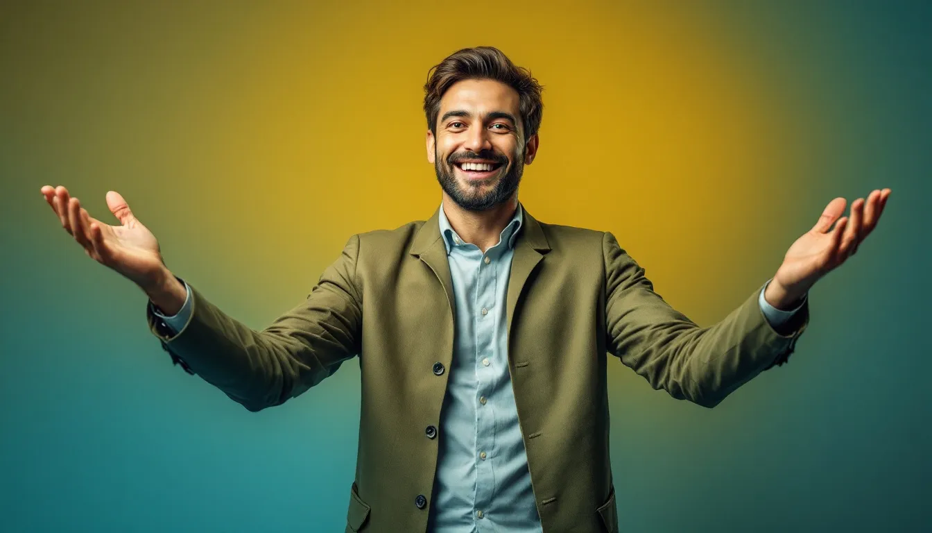 A person using body language effectively to influence others.