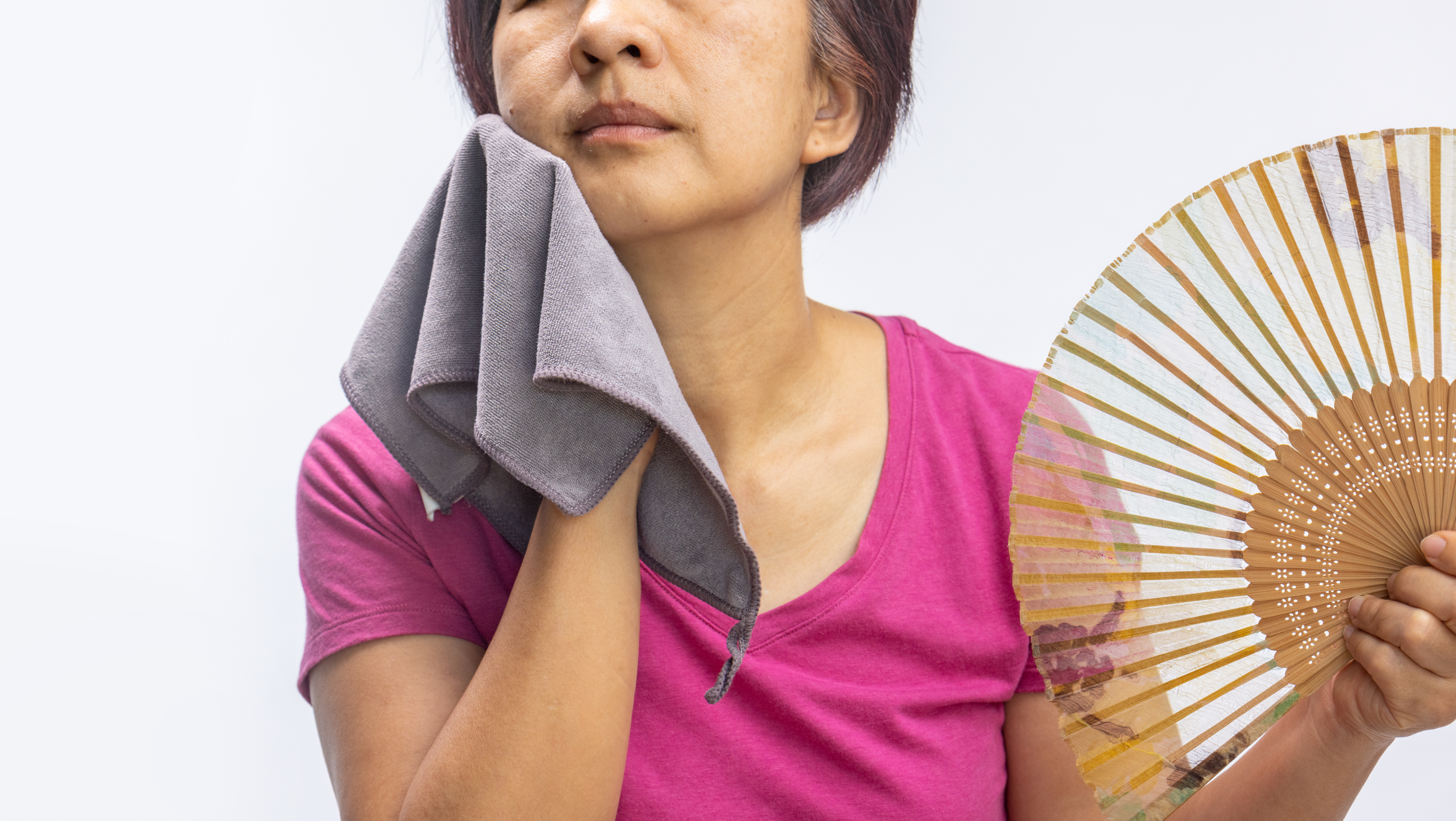                                     Hot flashes are a huge discomfort during menopause. 