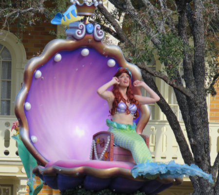 The Little Mermaid Festival of Fantasy Parade Float - Ariel at Disney World