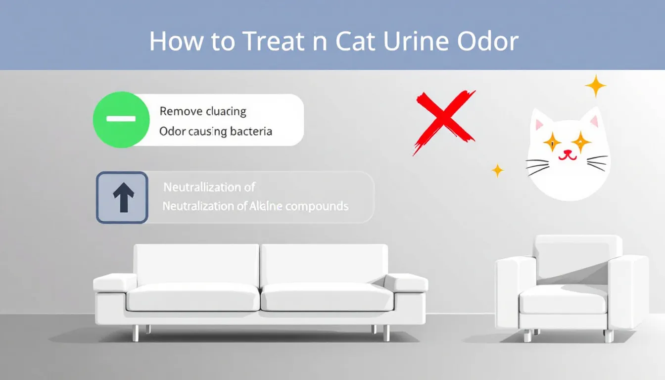 Upholstery and furniture being treated for cat urine odors.