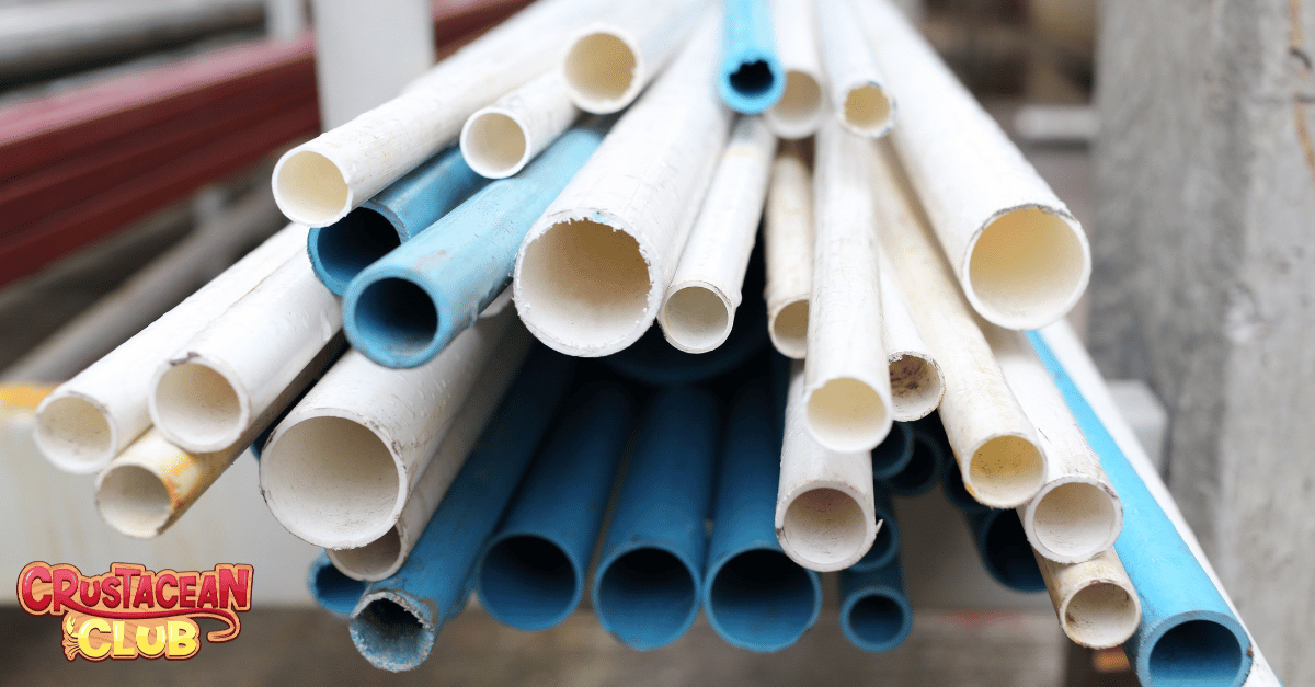 Image of PVC pipes as material