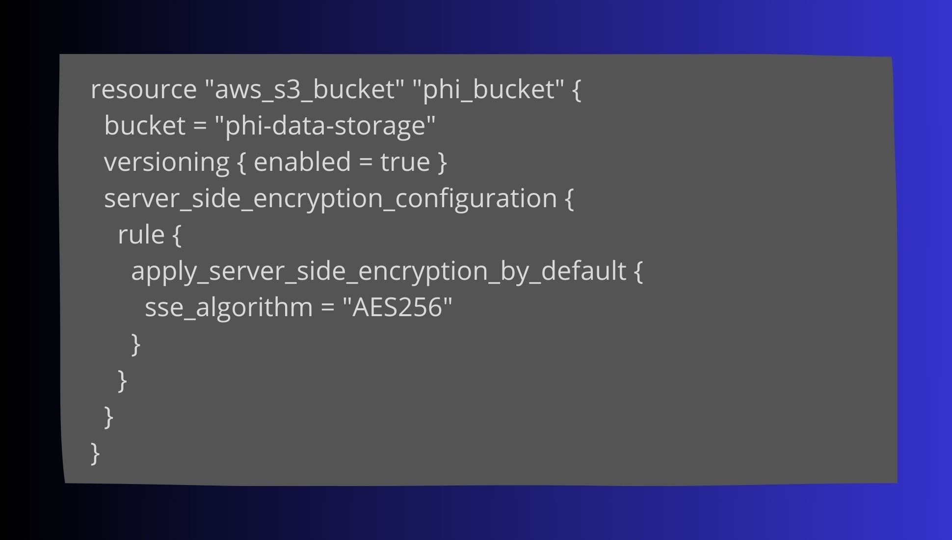 Secure S3 bucket in Terraform