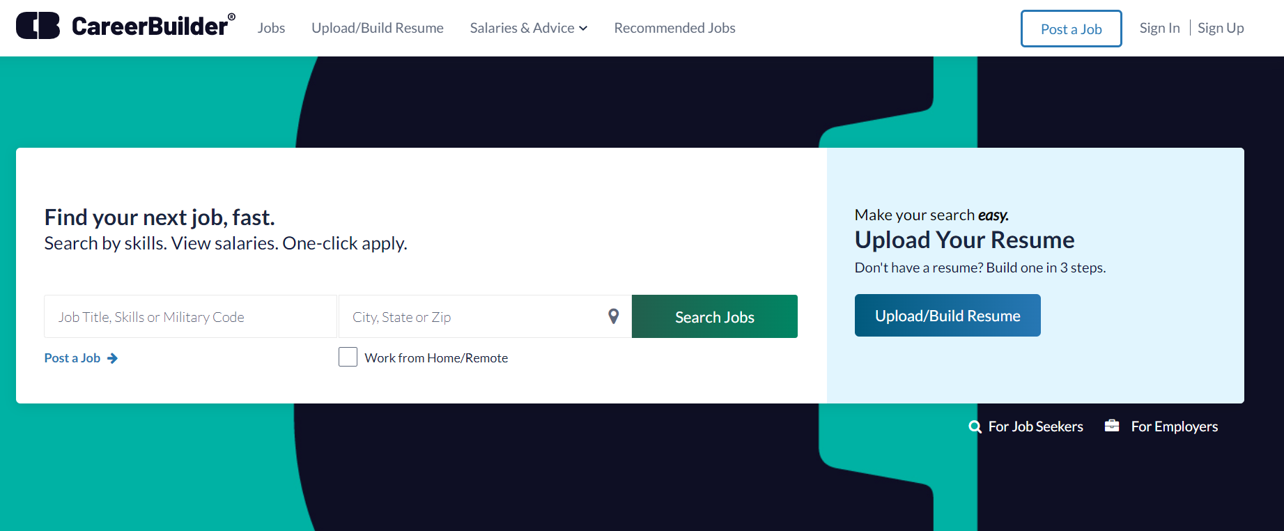 Career Builder Screen