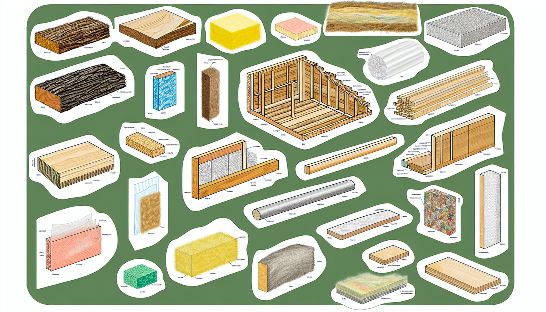 Timber frame construction materials