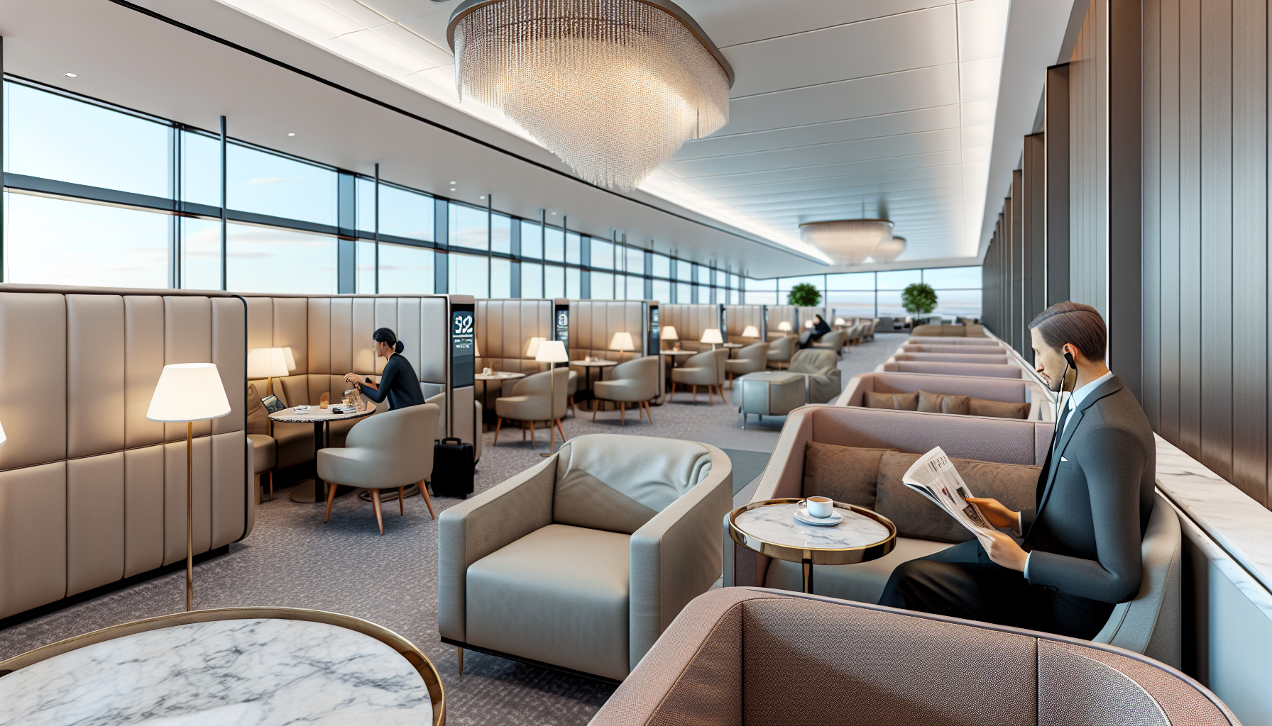 Premium passenger lounge at Aer Lingus Terminal