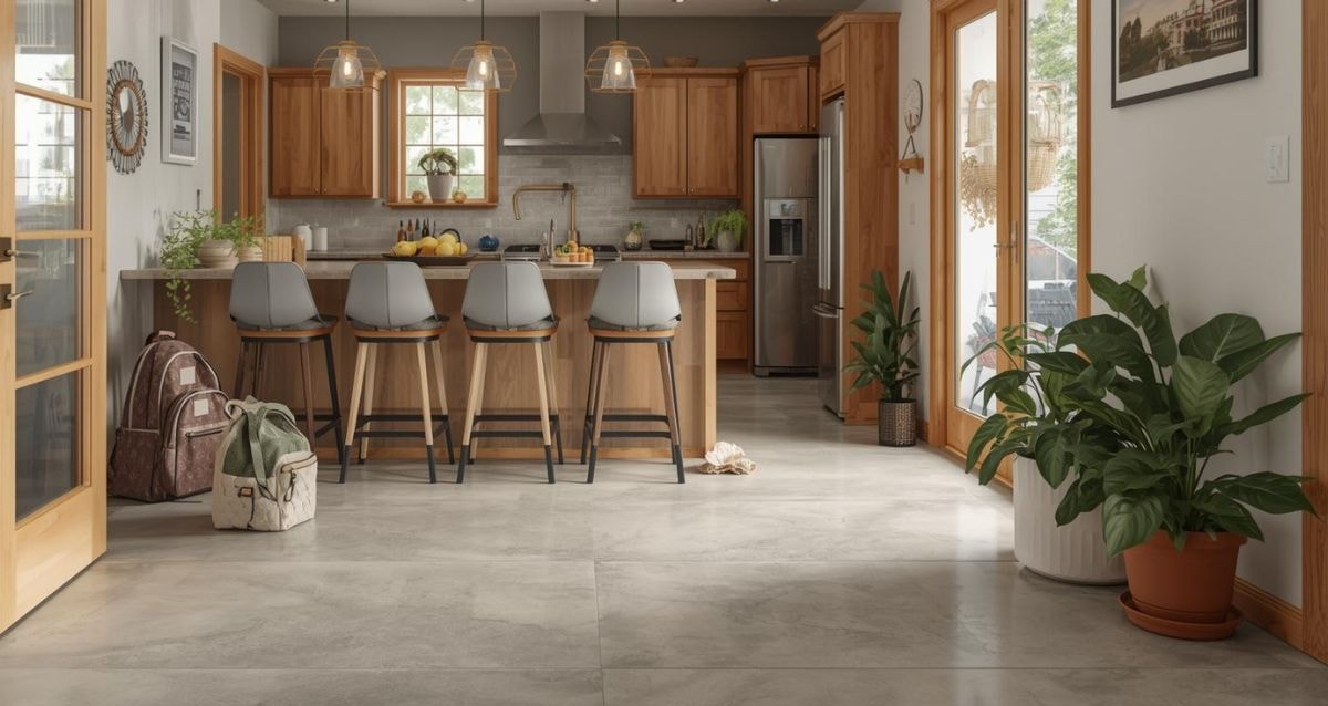 Poreclain tile material types for floors