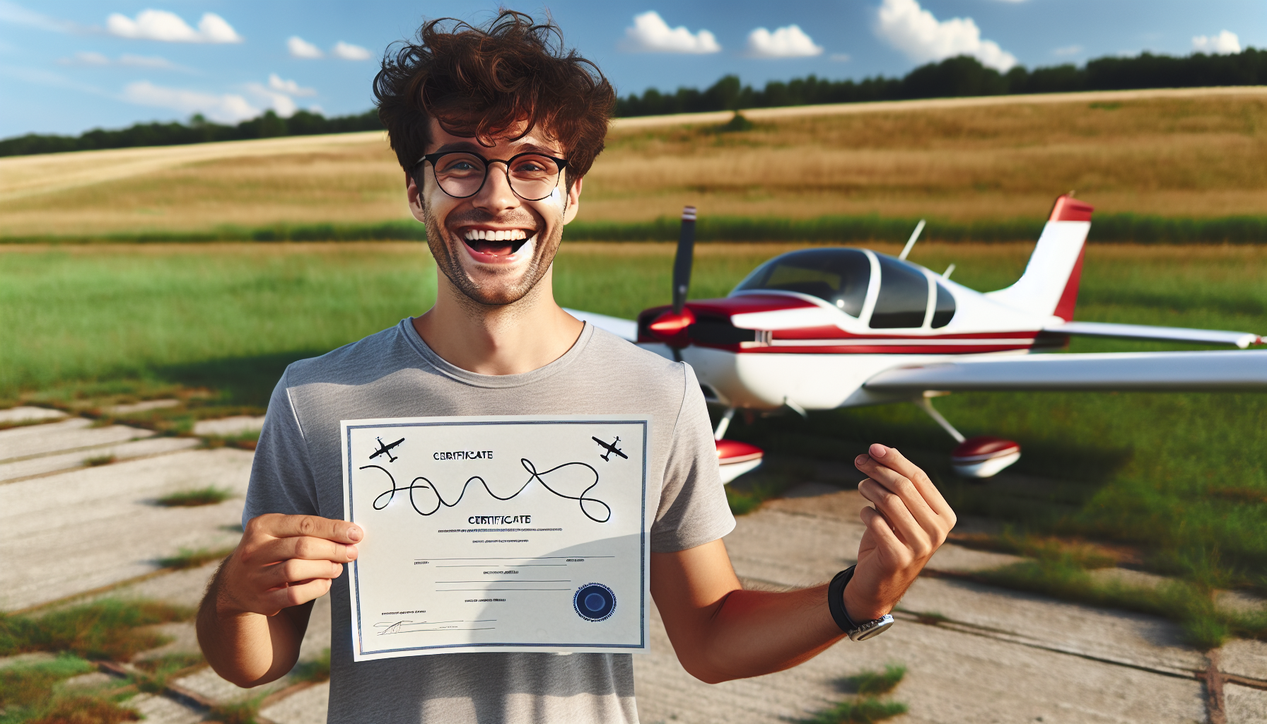 A person receiving a sport pilot certificate