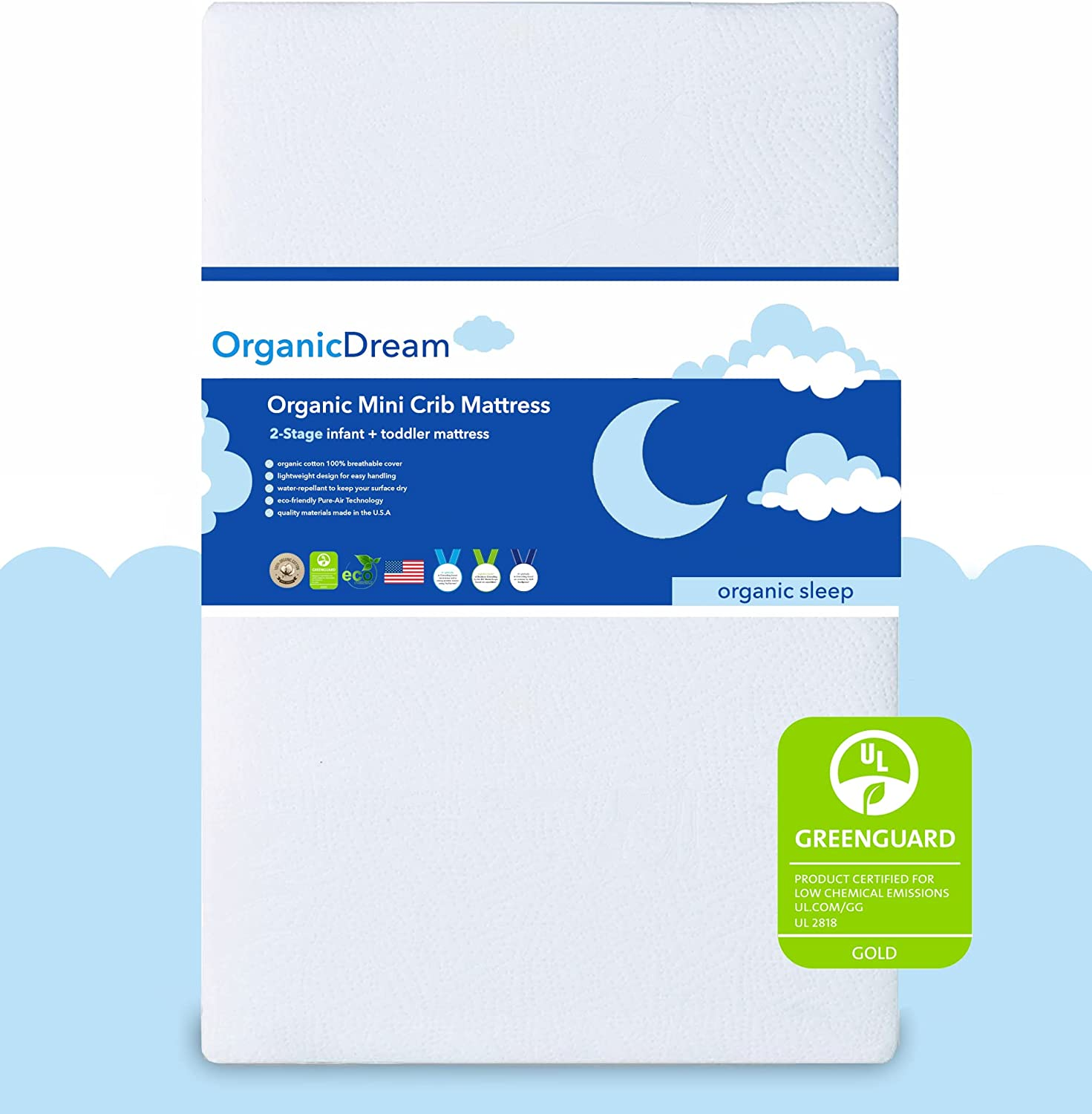 Organic Dream 5" Mini Crib Mattress