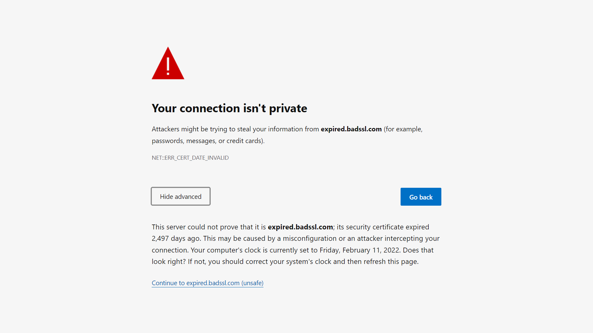 How To Fix NET::ERR_CERT_DATE_INVALID SSL Certificate Error - WPCity.com