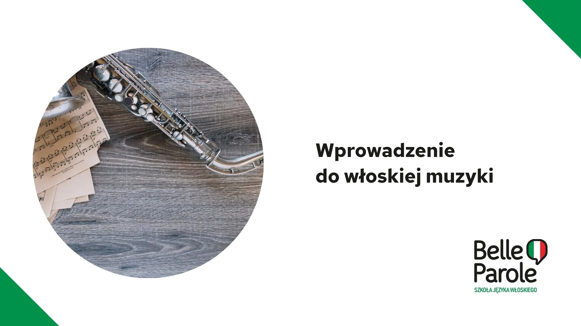 Wprowadzenie do włoskiej muzyki