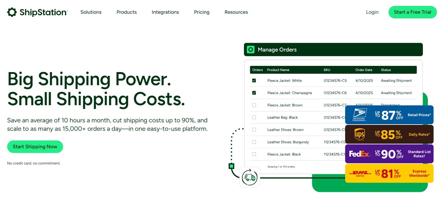 parcellab alternatives: ShipStation 